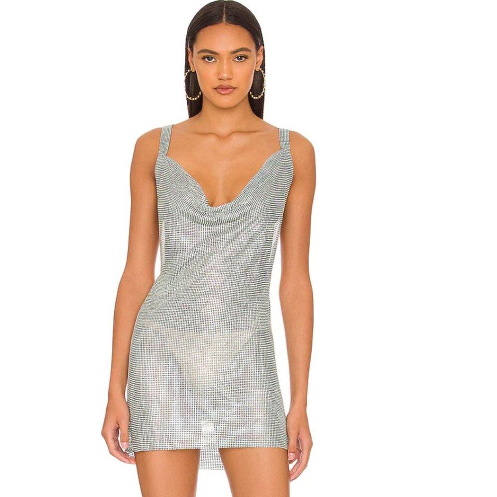 8 Other Reasons Eyes On Me Mini Dress in Baby Blue NWT Size ALL